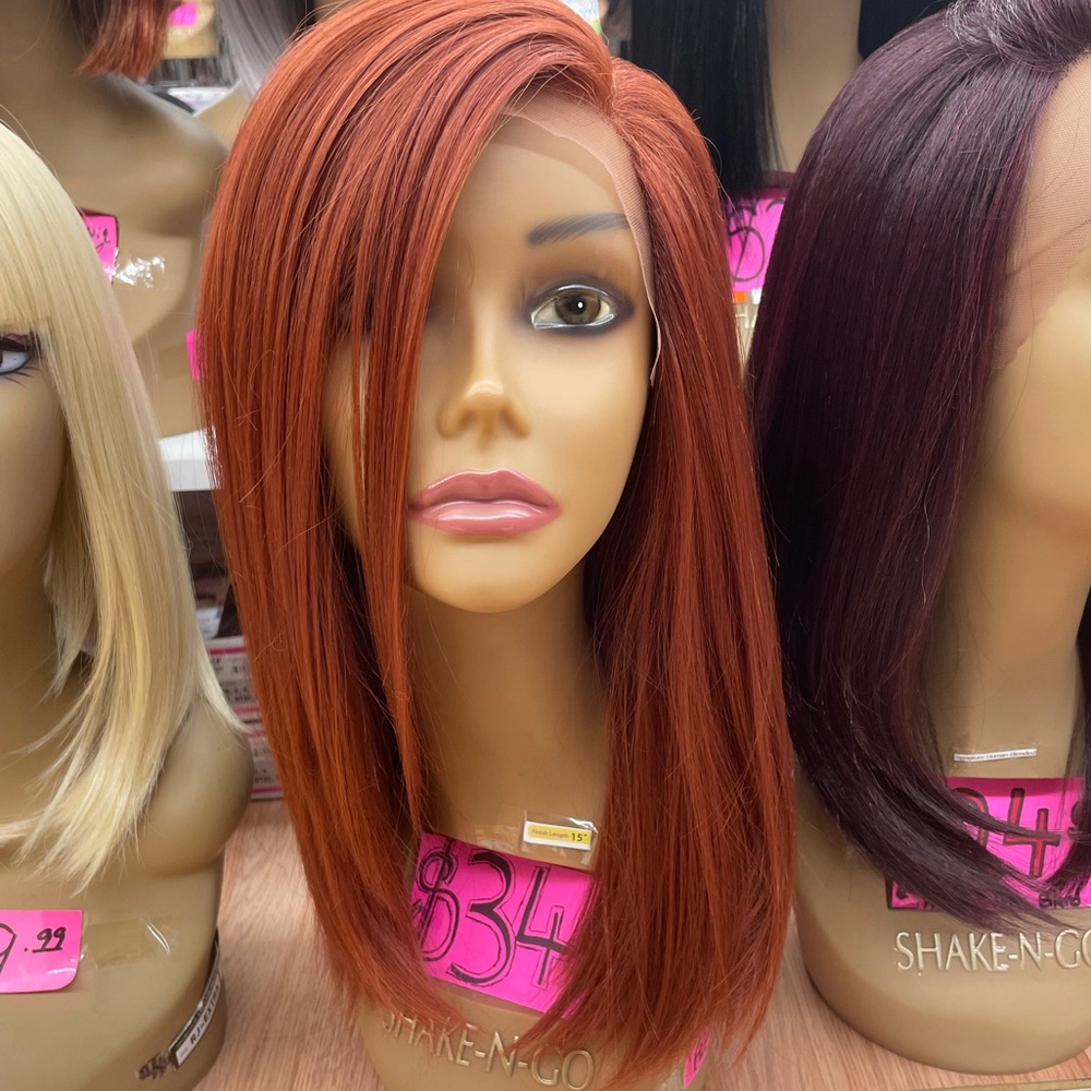 Copper Side Part Wig